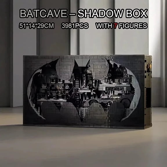 2026 NEW 3981PCS Batcave Shadow Box Building Blocks Movie Scene Model DIY Assembly Bricks Toy Gift For Kids And Adults
