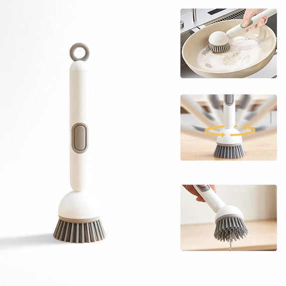 2026 NEW 6-in-1 Dishwashing Brush with Soap Dispenser - Adjustable ...