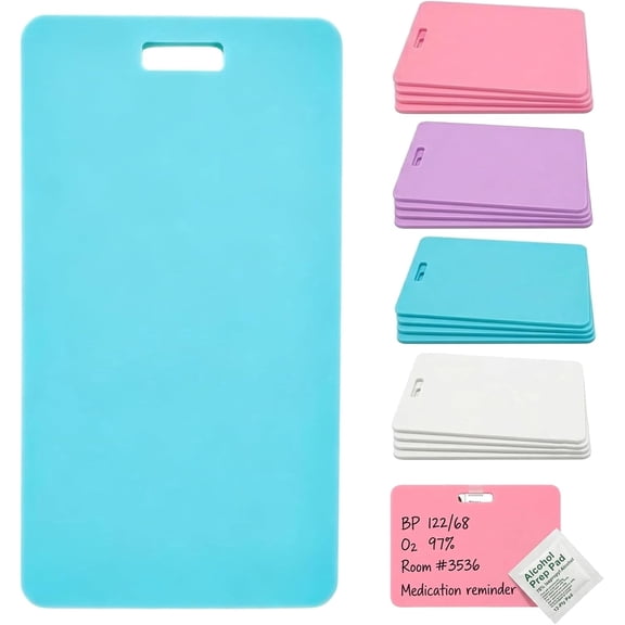 2026 NEW Erasable Badge Note – Reusable Silicone Badge Note – Portable Quick Note Taking Pad for Nurses Doctors and Healthcare Professionals (Purple)