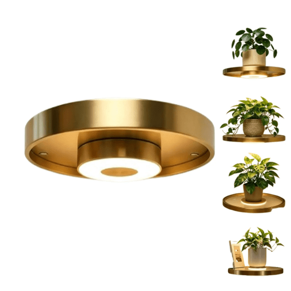 2026 NEW Floating Wall Shelf with Built-in Ambient LED Light, Invisible Bracket Hanging Display Rack, Wall Mounted Shelves, for Home Decor, Bedroom, Living Room