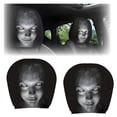 thumbnail image 1 of 2026 NEW Ghost Face Headrest Covers for Cars, 2/4PCS Scary & Funny Cartoon Car Headrest Covers, Spooky Auto Head Rest Protector with Ghost Face Mask Design(a-2pcs), 1 of 8