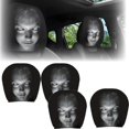 thumbnail image 1 of 2026 NEW Ghost Face Headrest Covers for Cars, 2/4PCS Scary & Funny Cartoon Car Headrest Covers, Spooky Auto Head Rest Protector with Ghost Face Mask Design(a-4pcs), 1 of 8