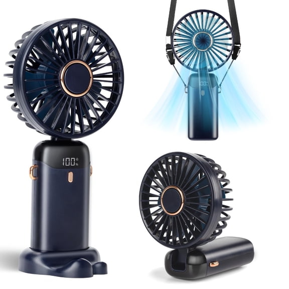 2026 NEW Handheld Fan, Combination Pack-White-Handheld Fan With 4000 MAh Battery Max 48 Hours Runtime,Pocket Fan Portable Battery Operated Or USB Powered Fan,5 Speeds,Mini USB Portable