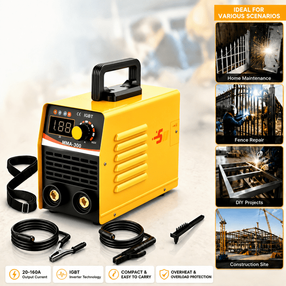 2026 NEW Mini Stick Welder Machine, - 110V Home-Use Mini Welding Machine ARC, MMA Portable DC Inverter Welder Kit with 5pcs Welding Rod Tools