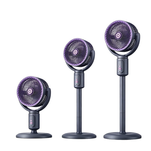 2026 NEW Pedestal Fan For Bedroom, 5-Speed USB Whole Room Air Circulator With 90° Oscillation & Adjustable Height, Quiet Pedestal Fan For Home Office Dormitory Living Room Study 29"
