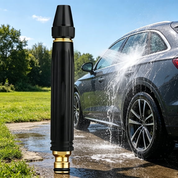 2026 NEW Pressure Garden Hose Nozzle – All-Metal High Pressure Spray Nozzle with Adjustable Patterns, Jet for Washing Cars & Watering Plants, Durable