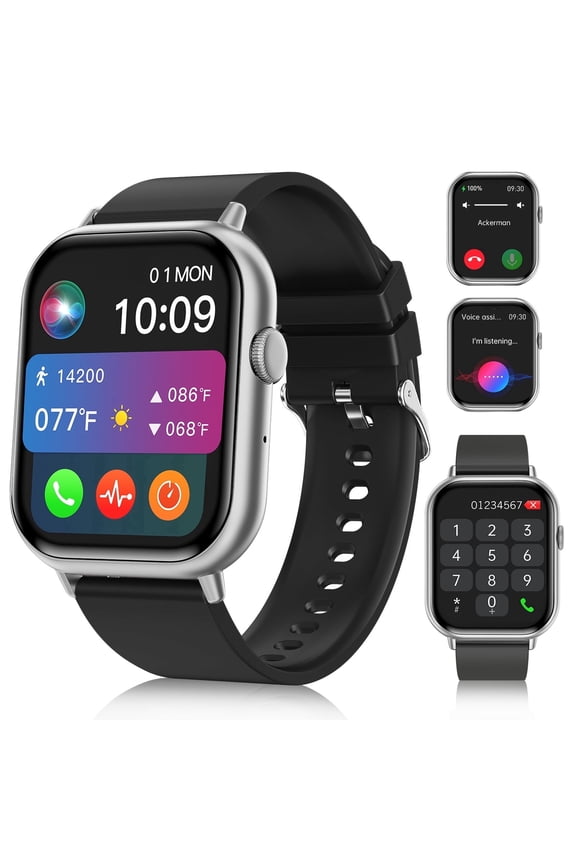 2026 New Smart Watch, 2.01'' HD Screen Smartwatch for Men Women , Answer/Make/Message, 100+ Sports Modes, IP67 Waterproof Compatible with Android and iphone