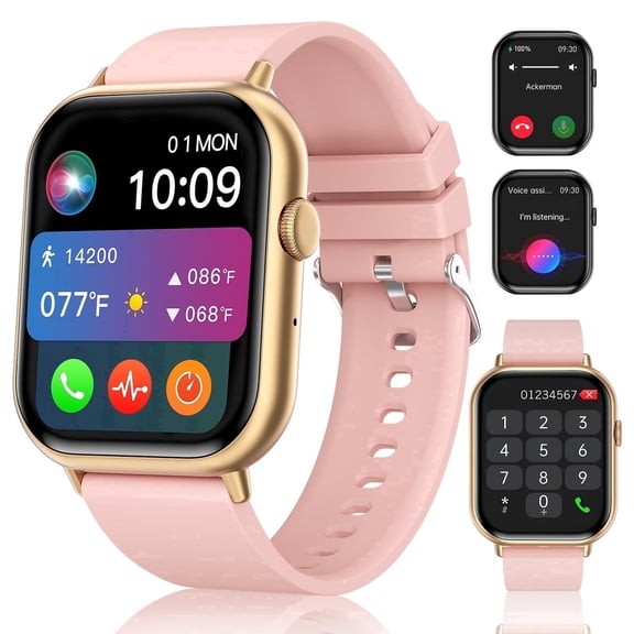2026 New Smart Watch, 2.01'' HD Screen Smartwatch for Men Women , Answer/Make/Message, 100+ Sports Modes, IP67 Waterproof Compatible with Android and iphone
