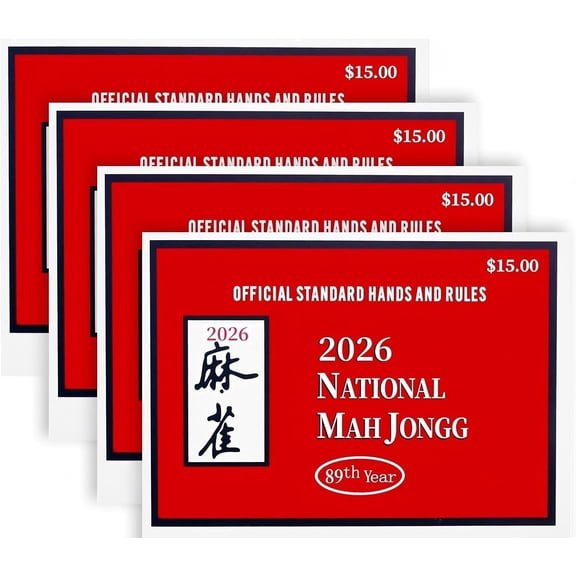2026 Independent American Mahjong Reference Sheet, Laminated Waterproof Large Print Hand Combination Rule Card, Portable Table Game Helper for Mahjong Club  & Adult Mahjong Players