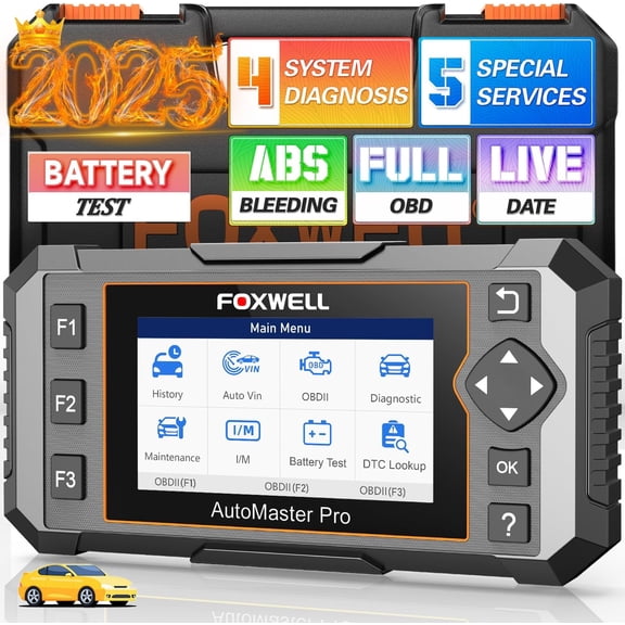 2026 NT614 Elite OBD2 Scanner with 5 Resets ABS Bleeding, SAS Calibration, Oil, EPB, Throttle, Upgrade of NT604 Code Reader Scan Tools, SRS Engine Transmission Battery Test Car