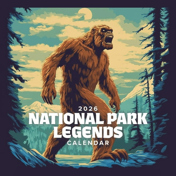 2026 National Parks Legends Calendar 12x12