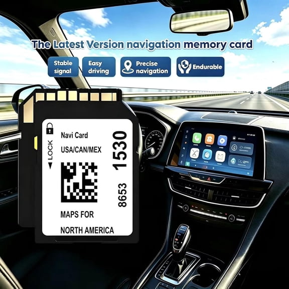 2026 Navigation SD Card Version 8653 1530, Updated Map for GM Chevrolet GMC Cadillac Buick, North America Maps Cover United States, Canada and Mexico