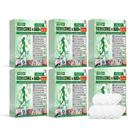2026 New 10-in-1 Advanced Nano Microdarts Patch, Natural Care Microneedle Patches for Women & Men – Suitable for All Skin Types(Count 42 Patches,6Box)