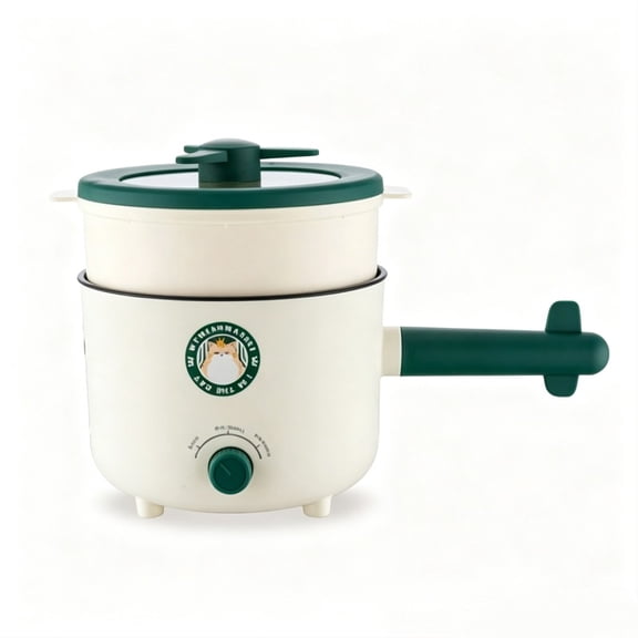 2026 New 110V Electric Cooker with Steamer 1.5L Instant Noodles Electric Cooker Multi functional Integrated Pot