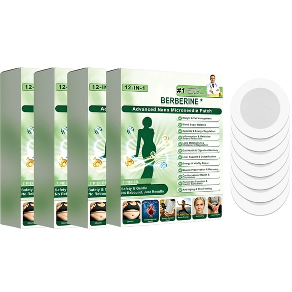 2026 New 12-in-1 Nano Micro Herbal Patch, Natural Skin Care for Women & Men, Invisible Ultra-Thin, Gentle for All Skin Types, 4 Box,28 Pcs