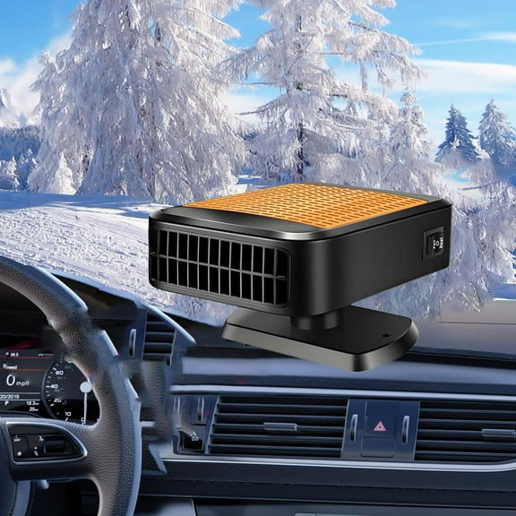 2026 New 12V Portable Car Heater, Fast Heating Car Heaters for Vehicle,Plug in Car Heater Fan Windscreen Defroster for Vehicles, 12V Car Heater that Plugs with 360 Rotatable Base 2-in-1 Heating