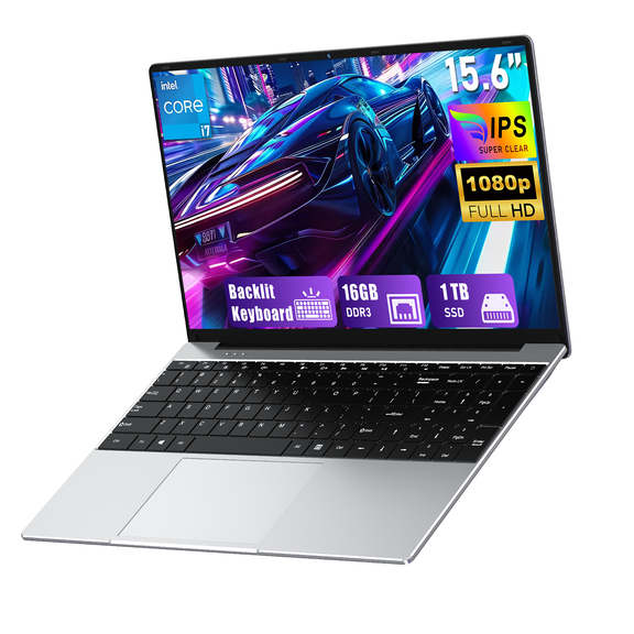 2026 New 15.6" Traditional Laptop Computer,Type-C Core i7 7600U up to 3.9GHz,16GB Ram 1TB Ssd,1080P Ips,Win 11 Pro,Backlit Keyboard for Work,Study