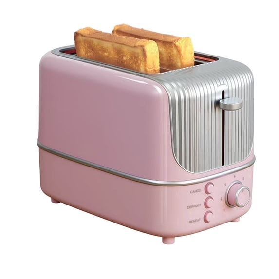 2 Slice Toaster with Wide Slots,7 Shade & Removable Crumb Tray,Retro Compact Bread Toaster for Bagels & Thick Bread