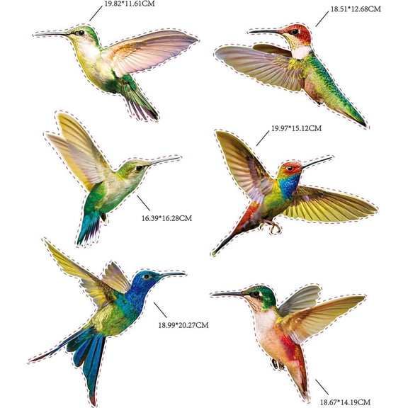 2026 New 24 Sheets Anti-Collision Bird Window Decals, UV Resistant Static PVC Bird Alert Stickers,Prevent Wild Bird Glass Strikes for Windows & Glass Doors