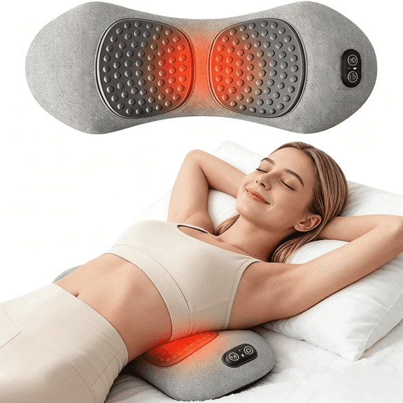 LSNOYRD New 3 In 1 Back Massager, Triple Fusion Massager, Ergonomic Traction, Deep Vibration, And Soothing Heat Therapy, Suitable For Everyone