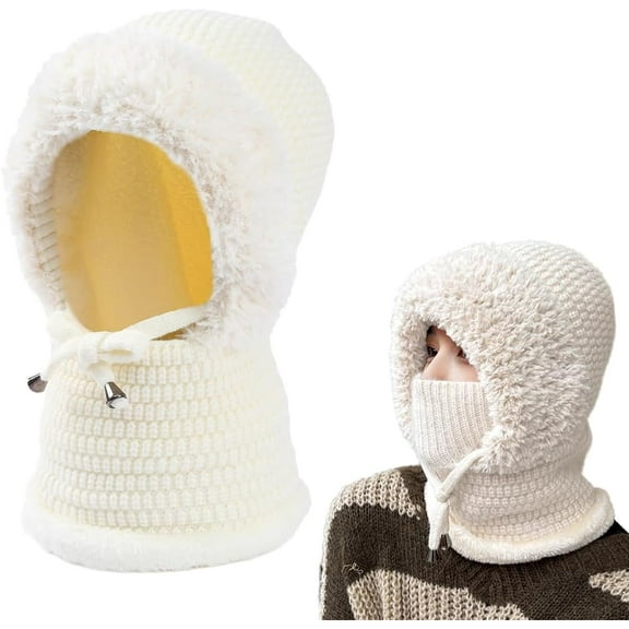2026 New 3 in 1 Beanie Hat with Scarf and Mask Set for Women