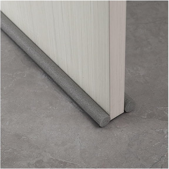 2026 New 36.7in Flexible Door Bottom Sealing Strip Windproof Dust Stopper Guard Rain Weatherstrip Noise Reduction Insulator Sealer home hardware (Gray)