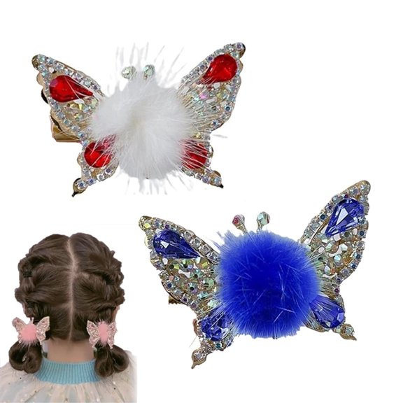 2026 New 3D Flying Butterfly Hairpin – Sparkly Rhinestone Barrettes with Moving Wings |   Adorable Hair Accessories for Girls