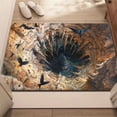 thumbnail image 1 of 2026 New 3D Hole Rug 60cm×40cm, 3D Holes Illusion Rug,Rugs That Look Like A Hole,Trap Optical Illusion Bottomless Non-Slip Doormat,as Test & Game with Your Cat Dog,for Decorating Doorways, 1 of 3