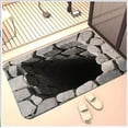 thumbnail image 1 of 2026 New 3D Hole Rug 60cm×40cm, 3D Holes Illusion Rug,Rugs That Look Like A Hole,Trap Optical Illusion Bottomless Non-Slip Doormat,as Test & Game with Your Cat Dog,for Decorating Doorways, 1 of 3
