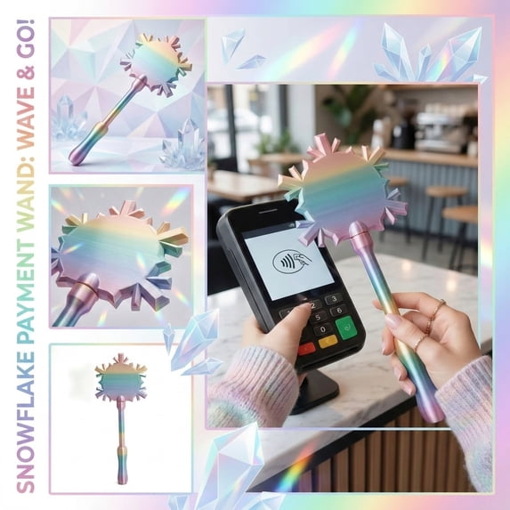2026 New 3D-Printed “Credit Card Wand” — Lightweight Handheld Card Holder for Contactless NFC & POS Terminal Tapping and Swiping