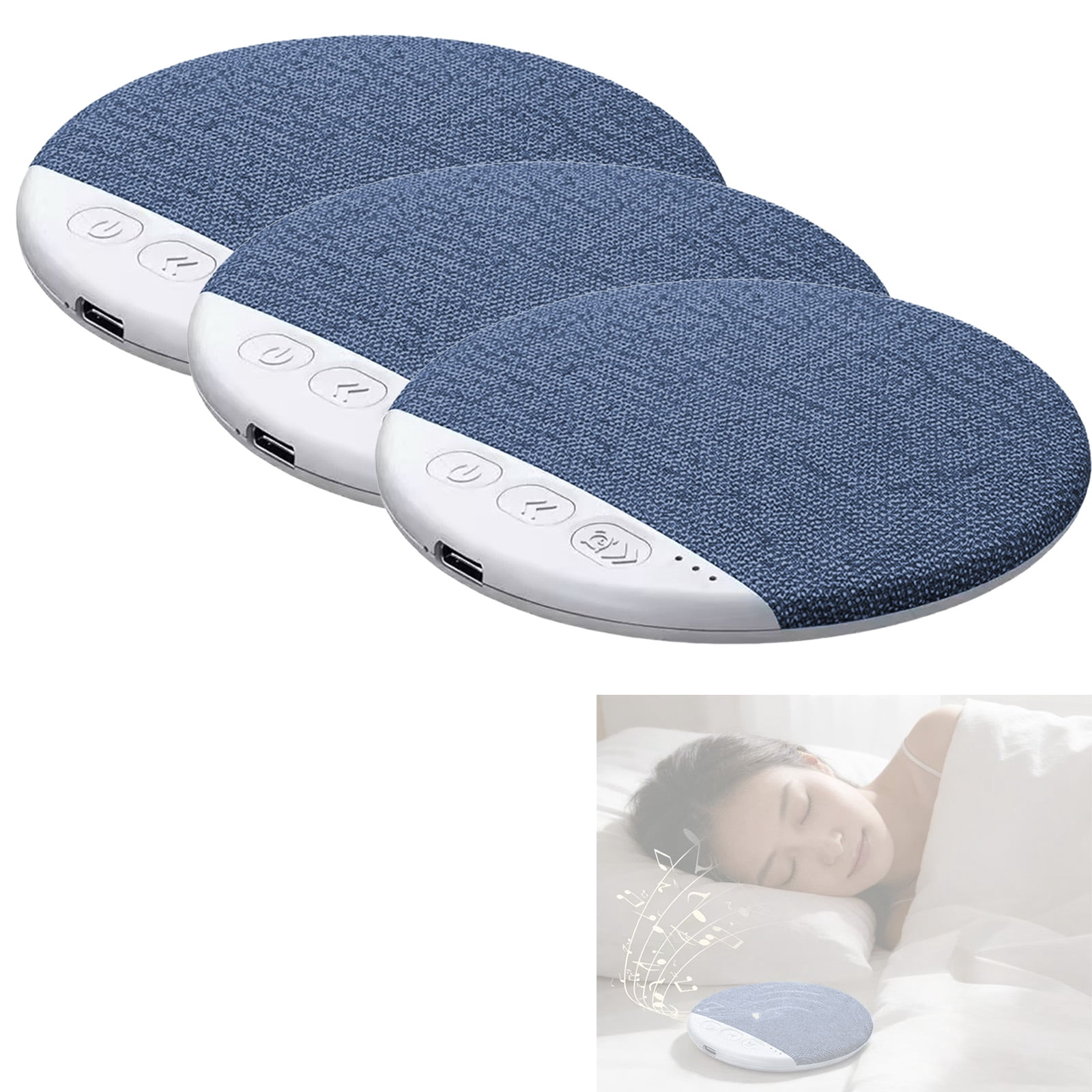 Kinglucky X50 Pillow Speaker for Sleeping, Built-in White Noise Sound Machine Pink Noise for Sleeping, Auto-Off Timer Portable Bluetooth Speaker Under Pillow Rechargeable for Side Sleeper, Blue Kinglucky X50 Pillow Speaker for Sleeping, Built-in White Noise Sound Machine Pink Noise for Sleeping, Auto-Off Timer Portable Bluetooth Speaker Under Pillow Rechargeable for Side Sleeper, Blue