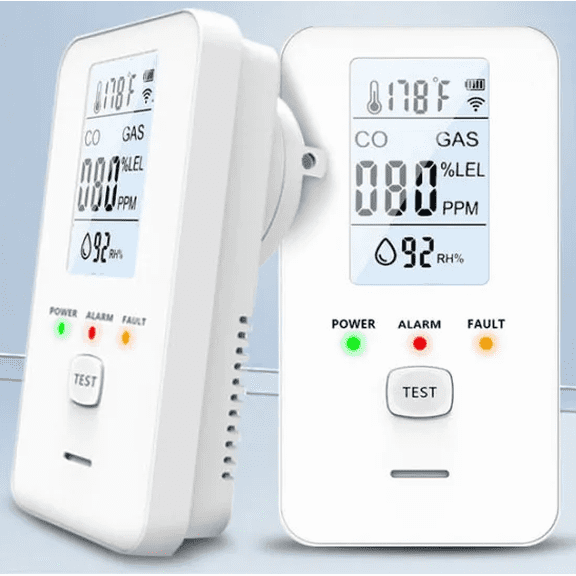 2026 New 4-in-1 Detector with HD Screen | Advanced Multi-Gas Monitor for Travel & Compact Spaces(White)