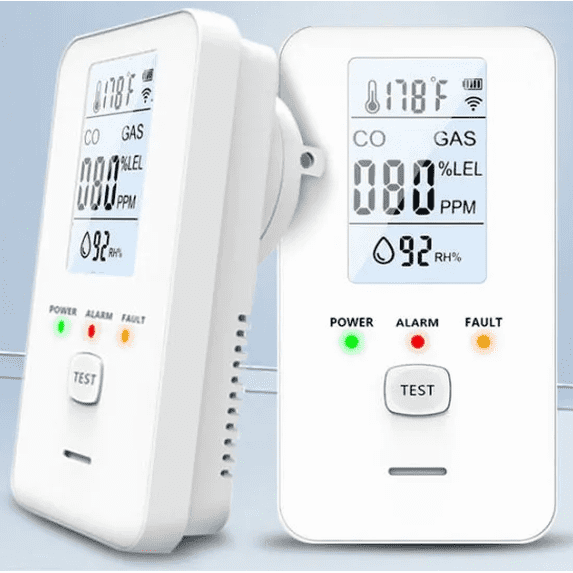 2026 New 4-in-1 Detector with HD Screen | Advanced Multi-Gas Monitor for Travel & Compact Spaces(White)