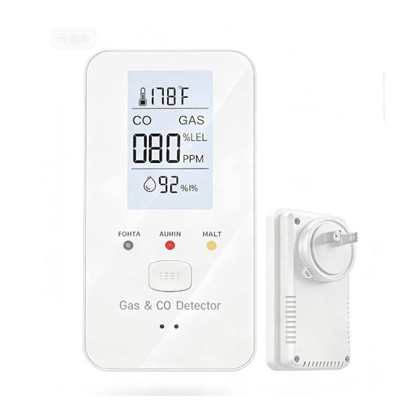 2026 New 4-in-1 Detector with HD Screen | Advanced Multi-Gas Monitor for Travel & Compact Spaces(White)