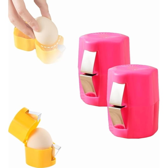 2026 New 4-in-1 Egg Tool - Stainless Steel Cracker/Peeler/Separator, Handheld Kitchen Gadget for Raw/Hard Boiled Eggs