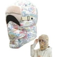 thumbnail image 1 of 2026 New 4 in 1 Hat with Mask Goggles，Winter Windproof Full Cover Balaclava with Glasses Hat, Winter Plush Lined Full Hood Ski Cap, 1 of 7