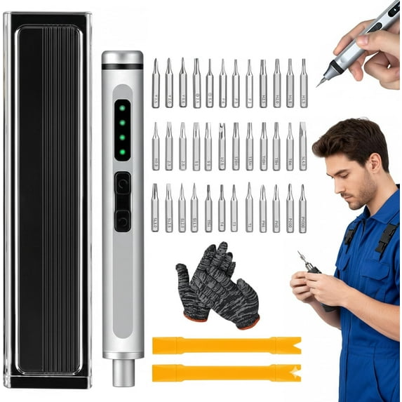 2026 New 44-in-1 Precision Screwdriver Set - for Effortless, High-Precision Repairs, Max 3.7v Mini Electric Screwdrivers, Repair Tool Kit for Laptop Phone Camera Glasses Watch