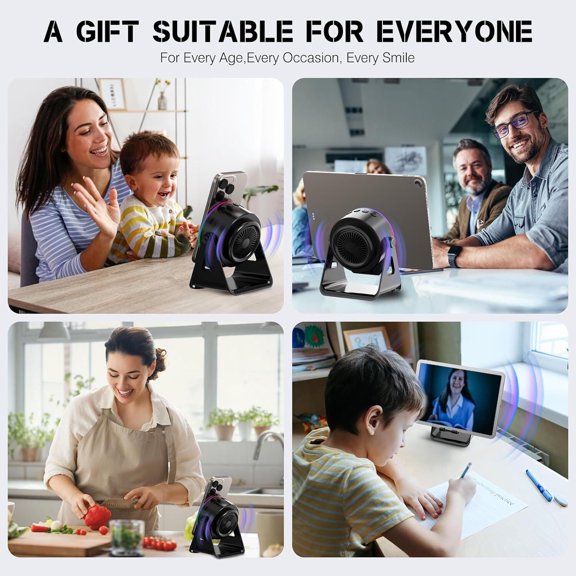 2026 New 5-In-1 Wireless Sensor Speaker, Wireless & USB Charging LED Ambient Light Motion Sensor Audio Phone Stand Anti-Slip Silicone