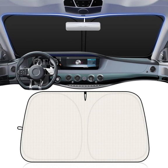 2026 New 5931 Inch Car Windshield Sun Shade Foldable,Thickened Sun Shade for Car Windshield with Storage Bag,Portable Cars Suns Shades Windshields Cars Interior Accessories