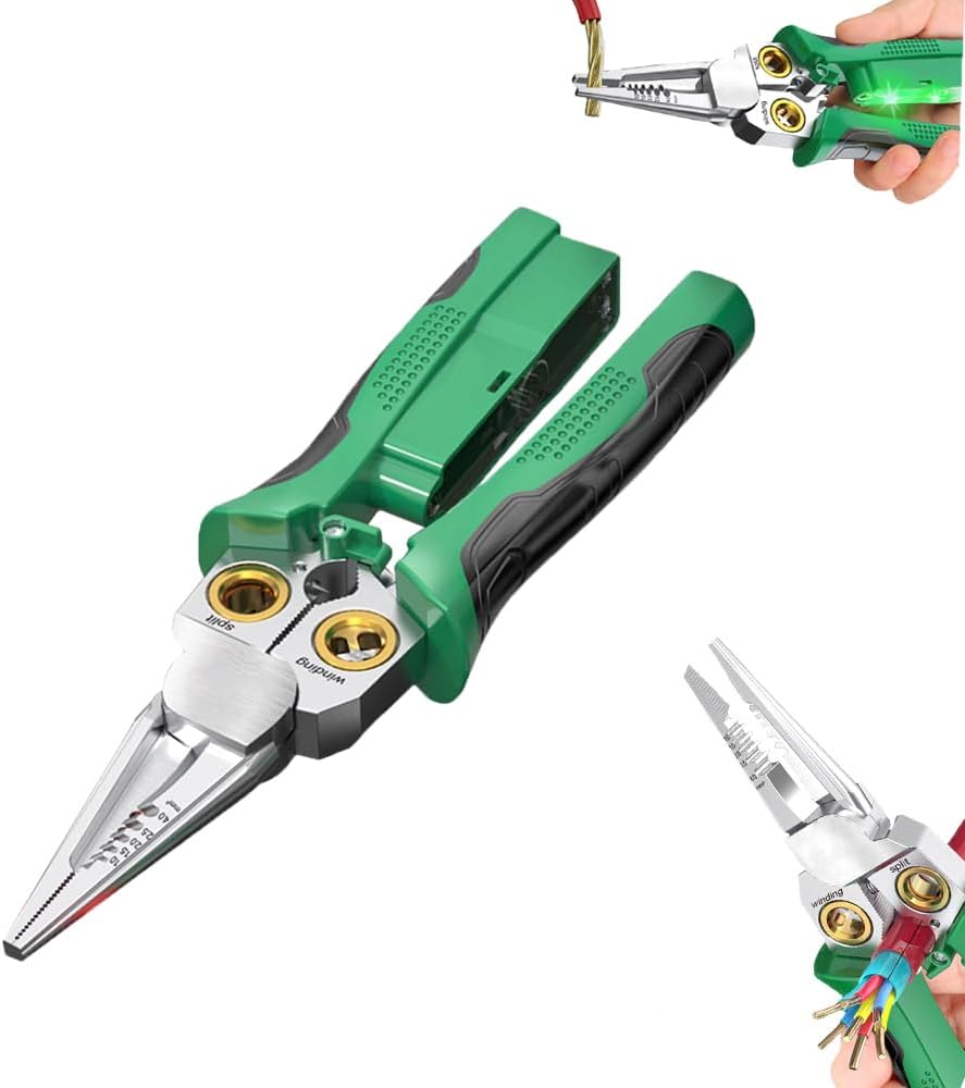 2026 New 8 in 1 Wire Stripper with Voltage Tester, Cutting, Crimping & Pulling Tools for DIY & Professionals