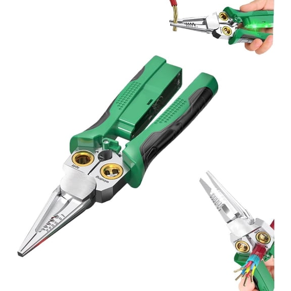 2026 New 8 in 1 Wire Stripper with Voltage Tester, Cutting, Crimping & Pulling Tools for DIY & Professionals