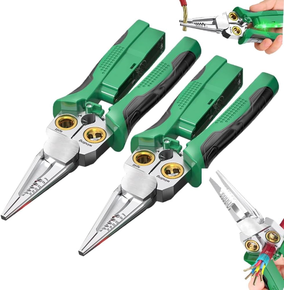 2026 New 8 in 1 Wire Stripper with Voltage Tester, Cutting, Crimping & Pulling Tools for DIY & Professionals