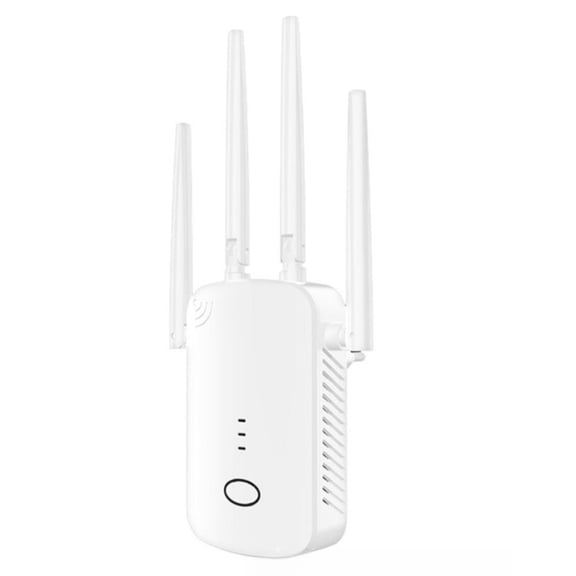 2026 New AC1200 Dual Band WiFi Extender, 5GHz/2.4GHz Signal Booster, Up to 15,999 Sq.Ft Coverage, 3-in-1 Wireless Repeater Router Amplifier for Home with Ethernet Port