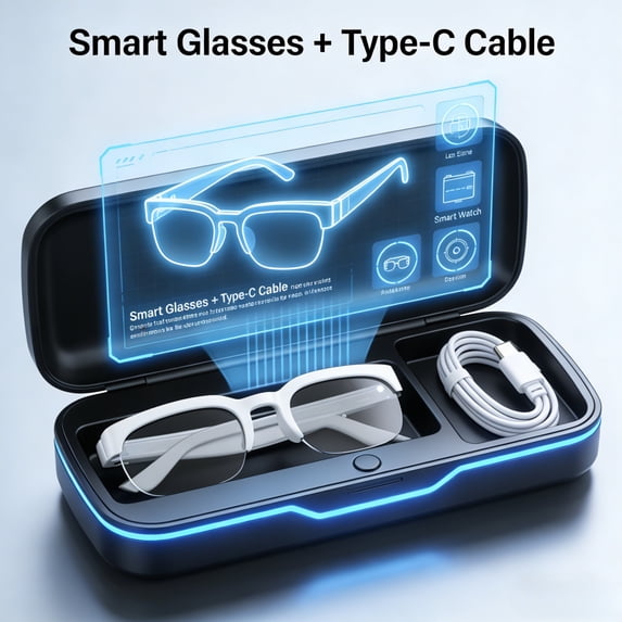 2026 New AI Smart Glasses, Multi-Language Real-Time Translation, Built-in Mic & Speaker for Wireless Music, Premium Mother's Day Gifts