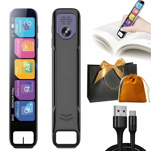 2026 New AI Smart Pen Chat GPT, AI Pen, Chat GPT Pen, Pens Scanner, Text Scanner & 60+ Language Translation & Voice Recorder for Study, Travel and Meetings, Study Tool for Studying