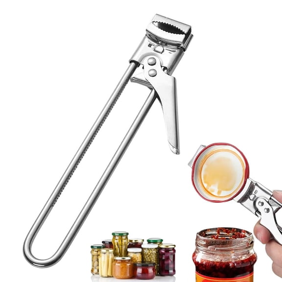 2026 New Adjustable Stainless Steel Jar Opener, Multifunctional Jar Lid Opener for Weak Hands, Stainless Steel Can Opener Jar Lid Gripper Bottle Opener Kitchen Gadgets Accessories (1)