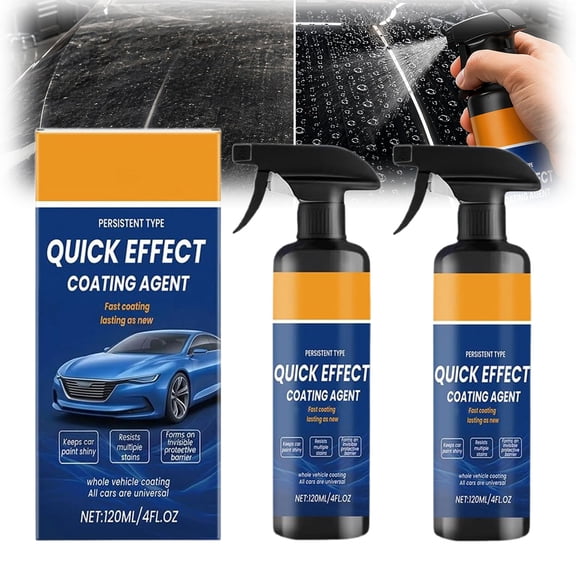 2026 New Advanced Quick Car Coating Spray – Waterless Car Wash & Ceramic Coat Restore, Quick Effect Coating Agent for Auto Shine, Protection & Hydrophobic Finish (2pcs)