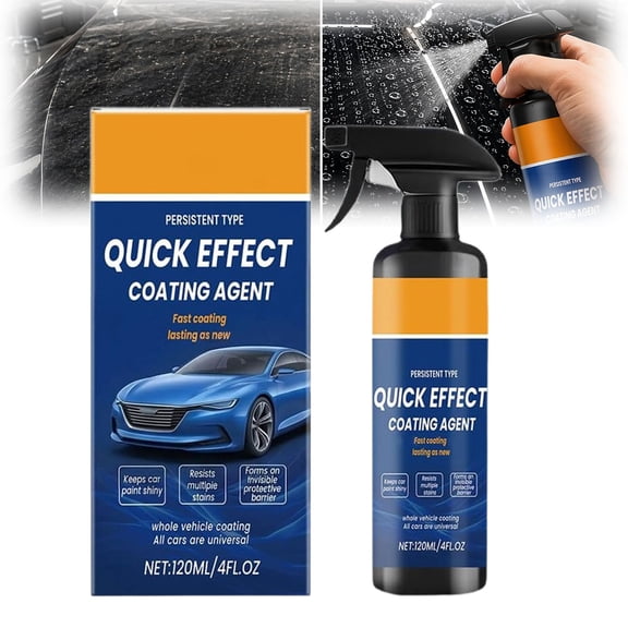 2026 New Advanced Quick Car Coating Spray – Waterless Car Wash & Ceramic Coat Restore, Quick Effect Coating Agent for Auto Shine, Protection & Hydrophobic Finish (1pcs)