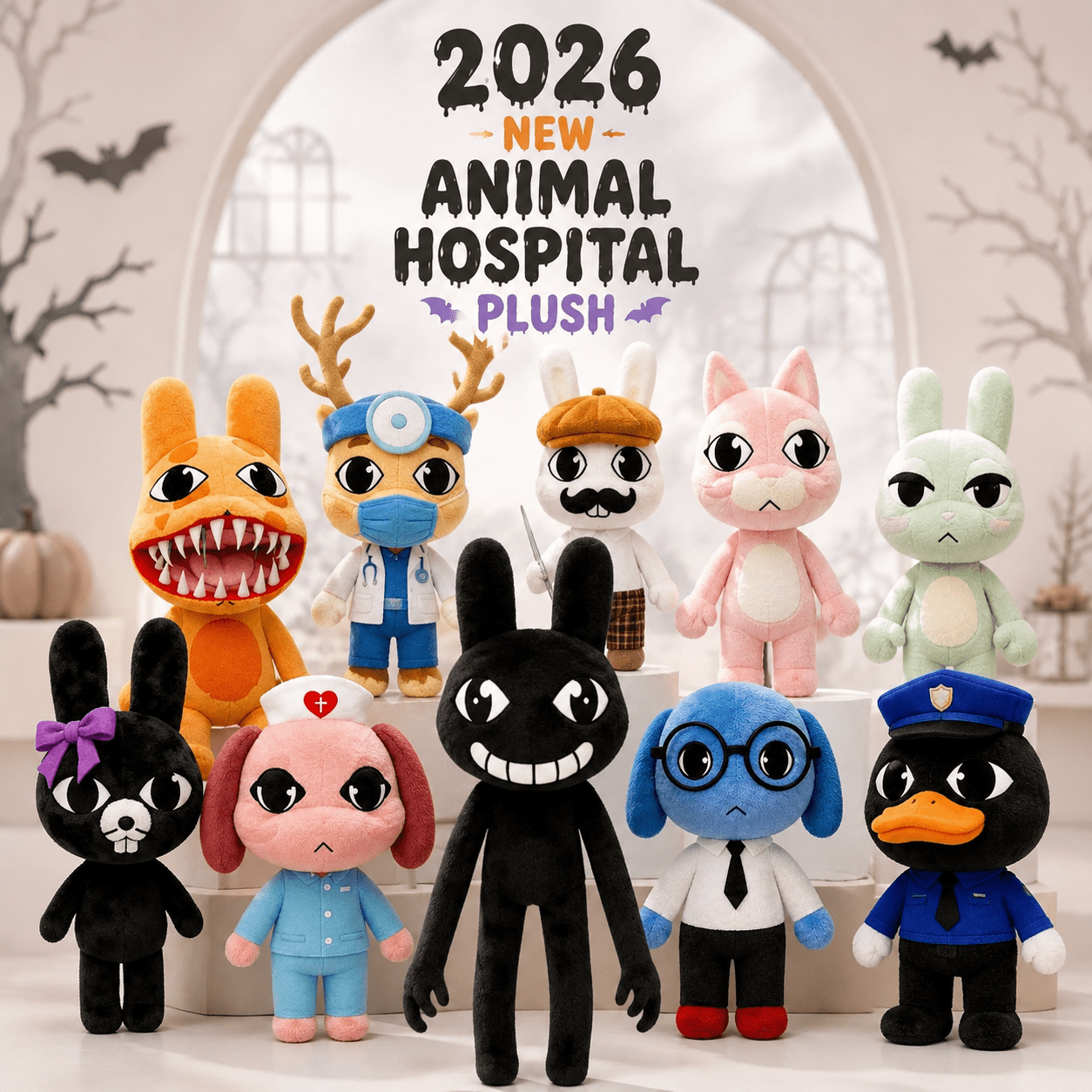 2026-new-animal-hospital-plush-10-inch-ratthew-plush-doll-soft-creepy