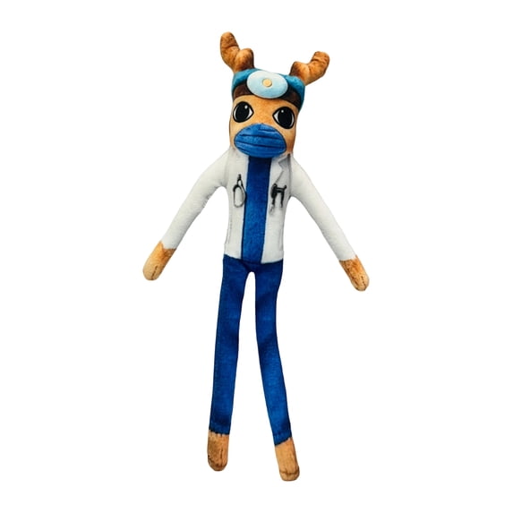 2026 New Animal Hospital Plush Toys Doll with Internal Wire Armature, Posable Stuffed Plushie Puppet for Desk Display, Collectible Game Soft Toys Gift for Game Fans